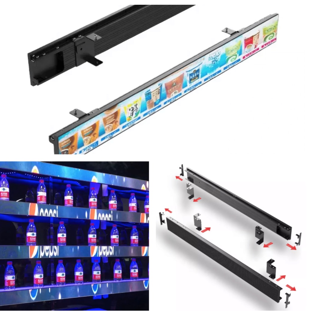 p1.5 indoor shelf led display