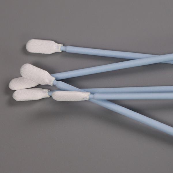 Quality Autoclavable Cleanroom Swab Double Layer Polyester Microfiber Swabs for sale
