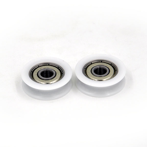 Quality U Grooved Plastic Ball Bearing Rollers POM Injected ISO Certificate for sale