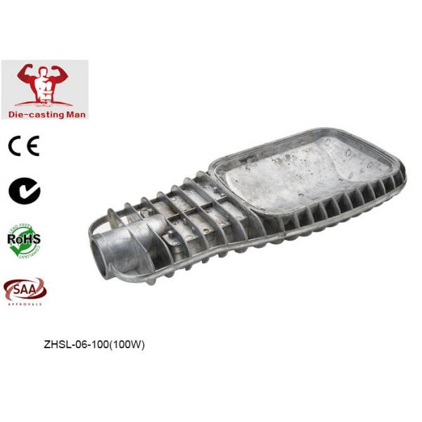 Quality Grey / Silver 100W Aluminium Die Casting LED Street Light Fitting Long Lifespan for sale