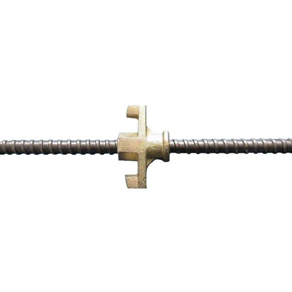 Quality Concrete Wall Formwork 15/17mm Q235 Weldable Black Tie Rod Bar 6m/pcs Length for sale