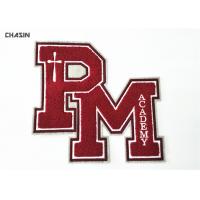 china Two Letter Monogram Chenille Embroidery Patches Sewing Embroidered