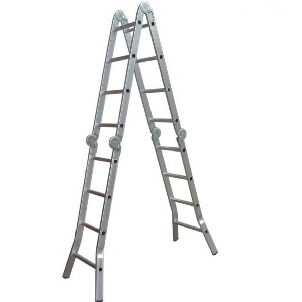 Quality Standard  Aluminum Step Ladder 150kg Max Loading Aluminum Folding Ladder for sale
