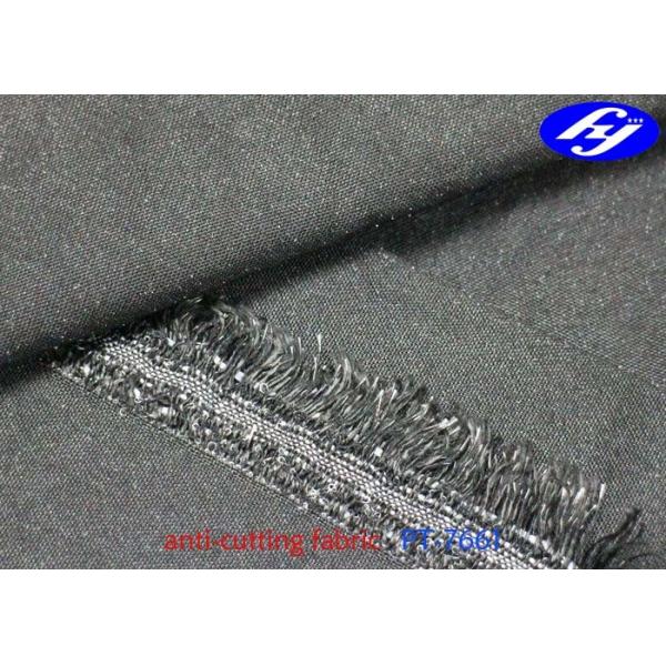 Quality Plain Woven Cut Resistant Fabric / HPPE Composite Yarn With Cut Level 5 for sale