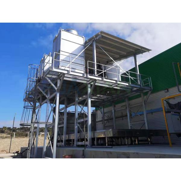 Quality 20 Ton Flake Ice Machine Evaporative Fresh Water 56kw For Ice Plant for sale