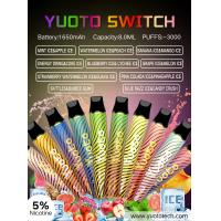 Quality Yuoto Switch Custom Electronic Cigarette 3000 Puff 8ml Juice Capacity for sale