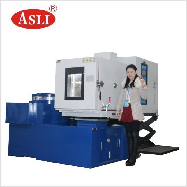 China SGS Mechanical Shock Test Machine Computer Controlled Vibration Test Chamber With Temperature Humidity for sale