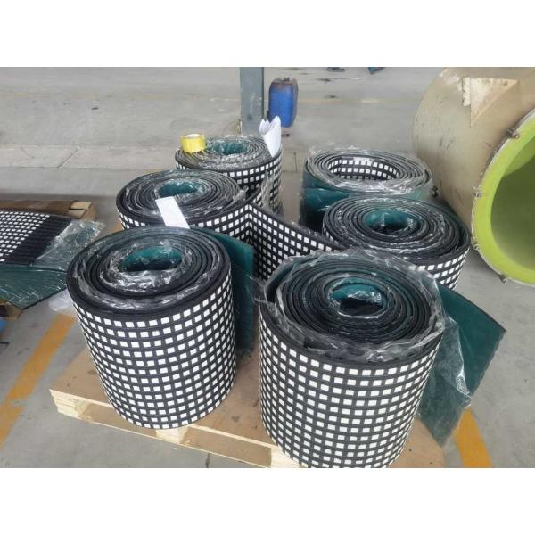Quality Conveyor Ceramic Rubber Lagging CN Bonding Layer Conveyor Drum Lagging for sale