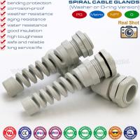 Quality Nylon (Polyamide) Cable Gland, Spiral Type, IP68 Version, PG or Metric Thread, for sale
