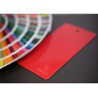 Quality Red Glossy Epoxy Polyester Powder Coating , Flat Smooth Heat Resistant Powder for sale