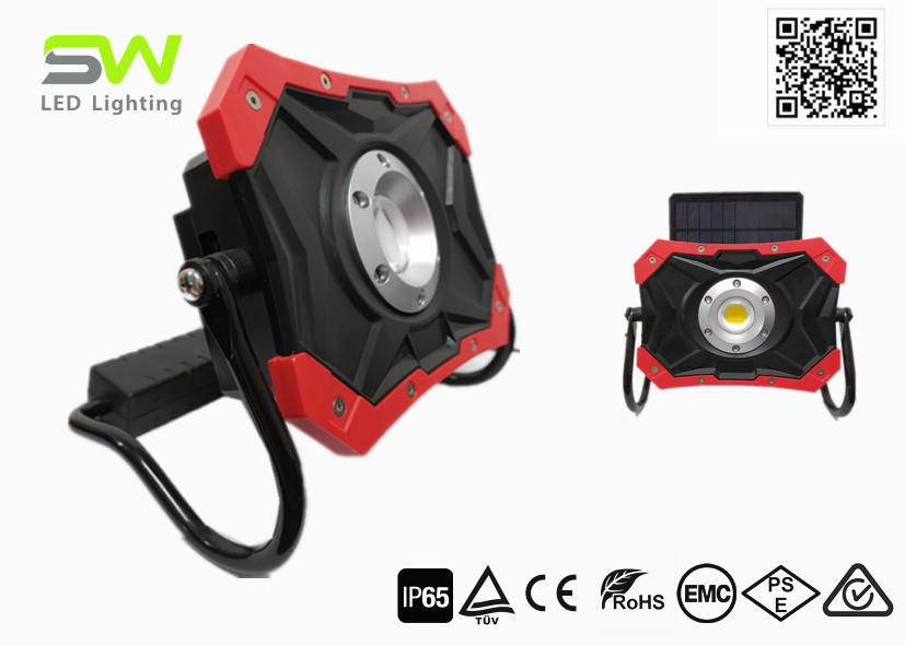 China 10W 1000 Lumen Portable Solar USB Rechargeable Magnetic Led Work Light factory