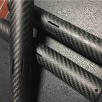 China 3K Plain Round Carbon Fiber Tube Roll Wrapped For RC Airplane factory