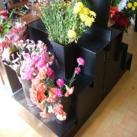 Quality Black Corflute Sheets Floral Stand Antistatic Retail Floral Display Racks for sale