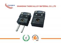 China Standard black J Type Thermocouple Connector plug with solid pin used for thermocouple measurement factory