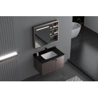 China Mirrored Bathroom Vanity Units , Aluminium Single Sink Corner Vanity factory