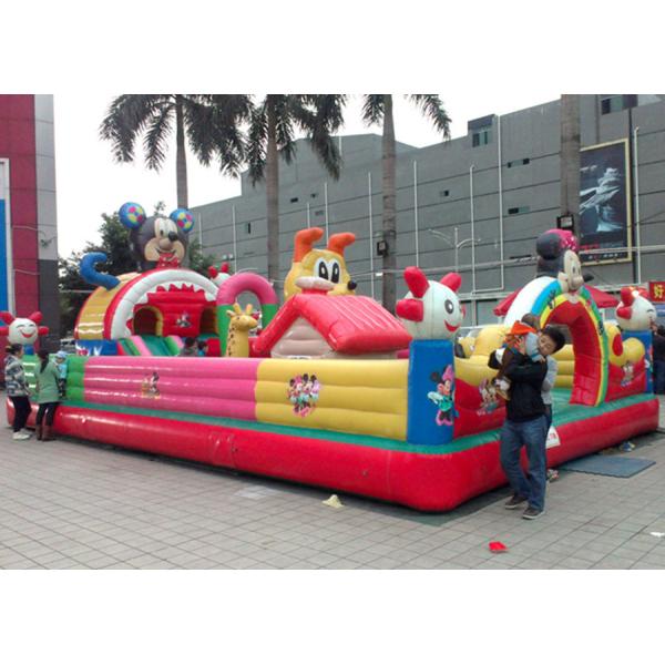 Quality Children Topic Commercial Inflatable Amusement Park With PVC Tarpaulin for sale