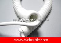 China UL21947 Automation Equipment Applied TPU Spring Cable 90C 300V factory