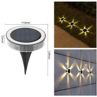 Quality Aluminum Buried LED Solar Pathway Lights 3500K Underground Garden Decorated for sale
