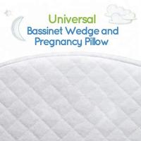 China Waterproof Memory Foam Wedge Pillow Cotton Cover For Baby Bassinet White Color factory