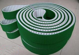 Quality Industrial Blue Wavy Grass PVC Conveyor Belt Green Conveyor Belt For Airport for sale