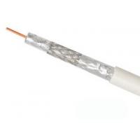 China Rg6u Coaxial Cable 75 Ohm , Tri - Shield Satellite Coaxial Cable Foam PE Insulation factory