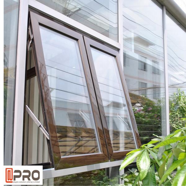 Quality Exquisite Double Glazed Awning Windows , Vertical Open Awning Casement Window for sale