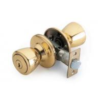 china Single Furniture Exterior Door Knobs With Locks Polished Brass CE Certification