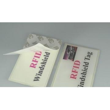 Quality UHF RFID Sticker Tags / RFID Windshield Sticker High Performace NXP ISO18000-6C for sale