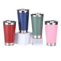 China Double Wall 0.4mm Stainless Steel Thermos Cup Beer Mugs 600ml factory