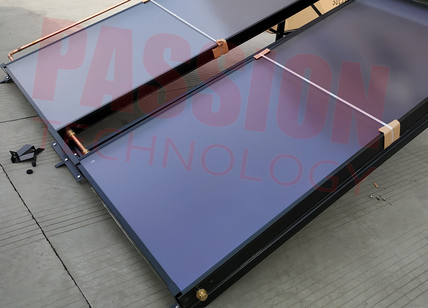 China South Africa Home Use Flat Plate Solar Collector , Flat Panel Solar Water Heater factory