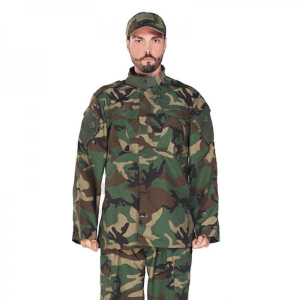 Quality ACU Woodland Army Combat Military Camouflage Uniform High Density Ripstop Fabric for sale