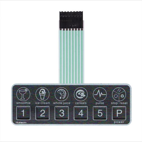 Quality Flexible FPC Membrane Switch LED Dust Proof Custom Size PC Material for sale