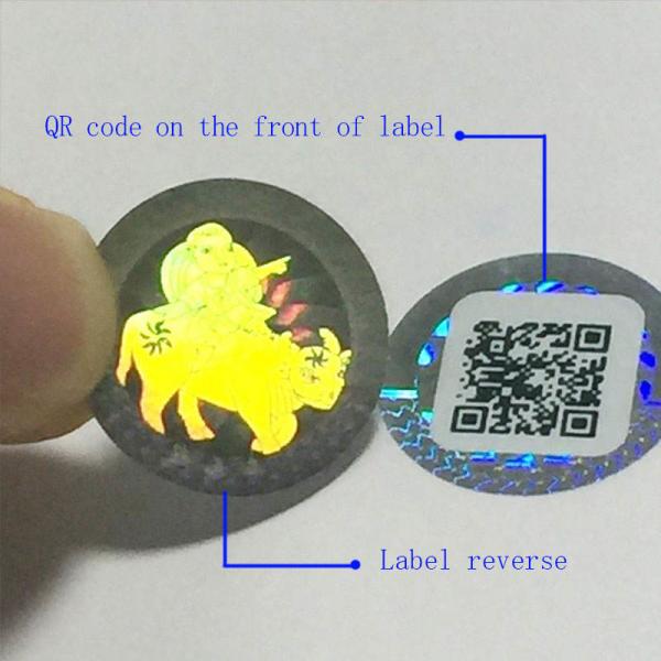 Quality PSD Custom Security Stickers Adhesive Double Layer Label ROHS for sale
