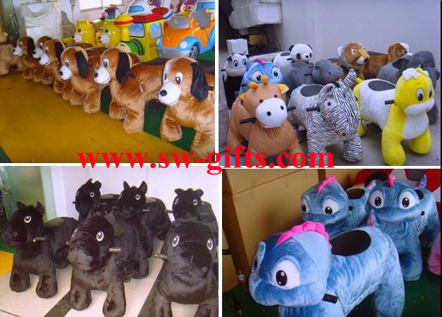 China Plush Animal Rides for Mall Amusement Park Battery Operated Game Electric ride for sale