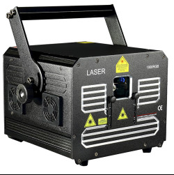 Quality DMX 12/15ch 1w RGB Animation Laser Projector With Master Slave Control for sale