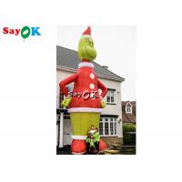 China 8.5M Inflatable Cartoon Character Model Blow Up Grinch Outdoor Christmas Decoration factory