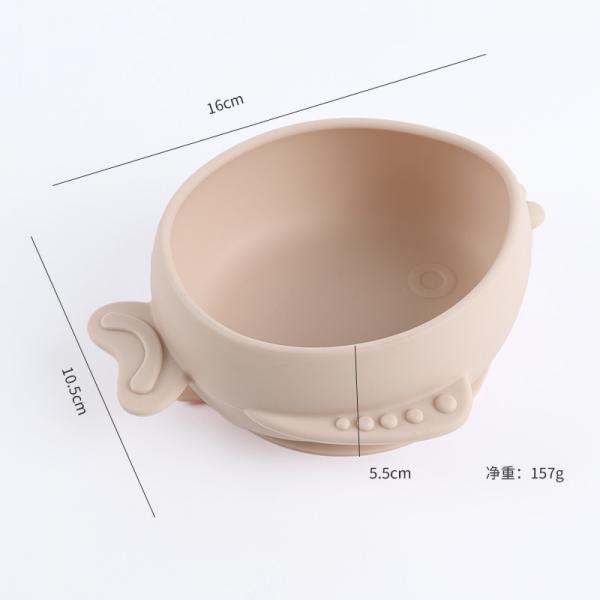Quality Anti Slip And Drop Resistant Silicone Baby Bowl With Super Strong Suction At The for sale