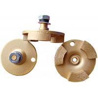 China Fan 3 Segment Diamond Grinding Disc , Alloy Metal Concrete Grinding Wheel factory
