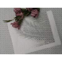 China Sakura Cherry Blossom Thread White Embroidered Eyelet Fabric factory