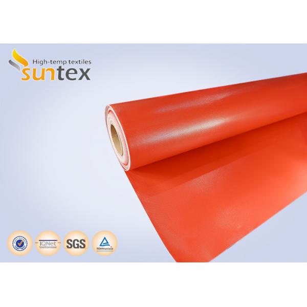Quality 32-34 Oz. Fire Retardant Silicone Coated Fiberglass Cloth For Welding Curtains for sale