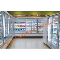 China Narrow Aluminum Alloy Frame Glass Door For Display Cabinet Cold Room for sale