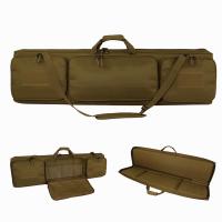 China ALFA Tan Color Tactical Gun Bag Custom Tactical Rifle Case with 3 Extra Porkets for Range Shooting and Outdoor Hunting factory