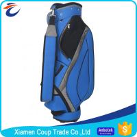 Quality Softback Type Nylon Sports Bag Blue Golf Shoulder Strap Parts Hood Bags for sale