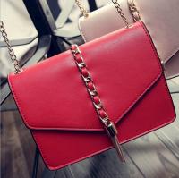 China 2016 Korean version of the new spring fashion chain female bag small square package simple wild fringed shoulder bag factory
