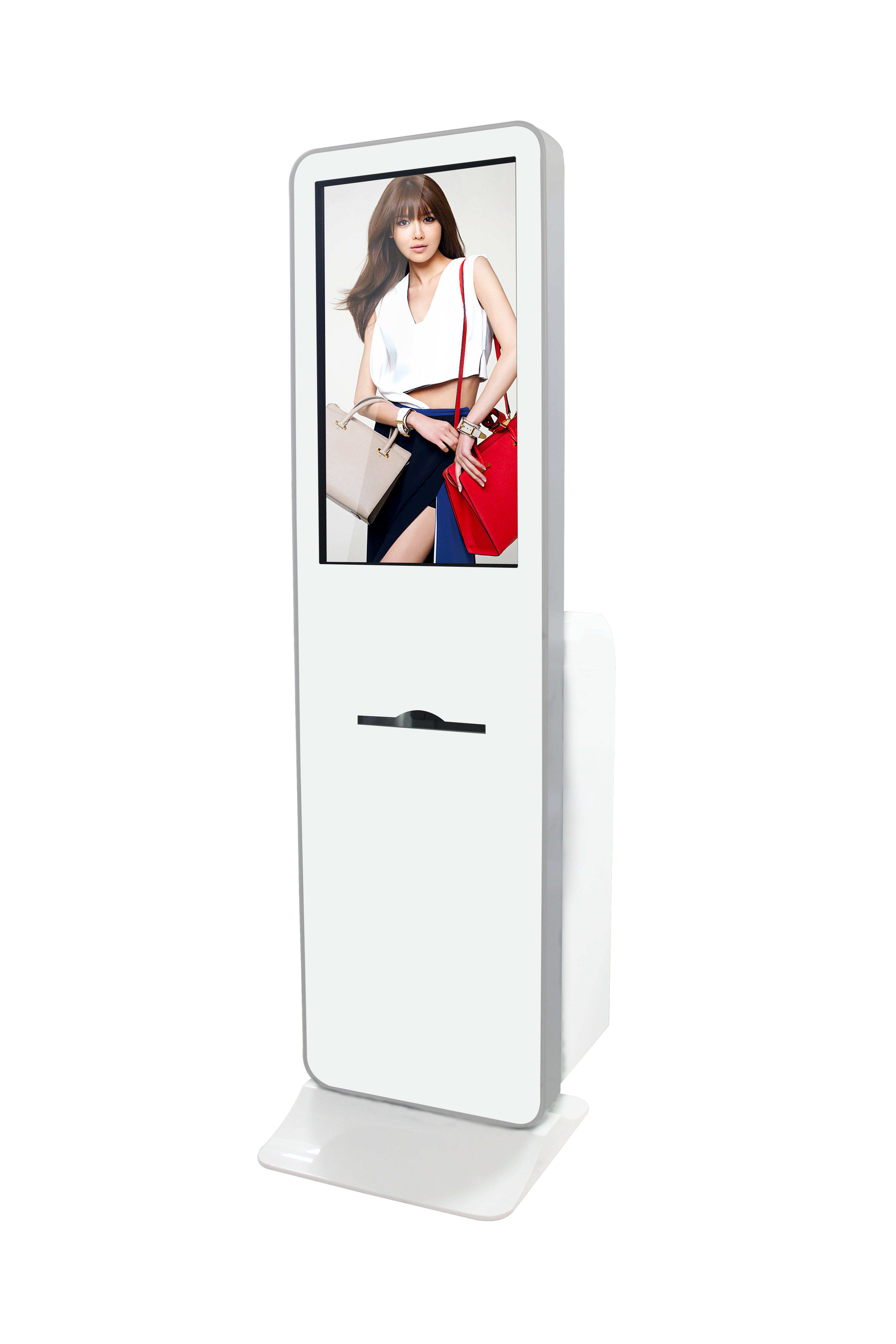 China Photo Printing Touch Screen Internet Kiosk With A4 Printer Metal Keyboard factory