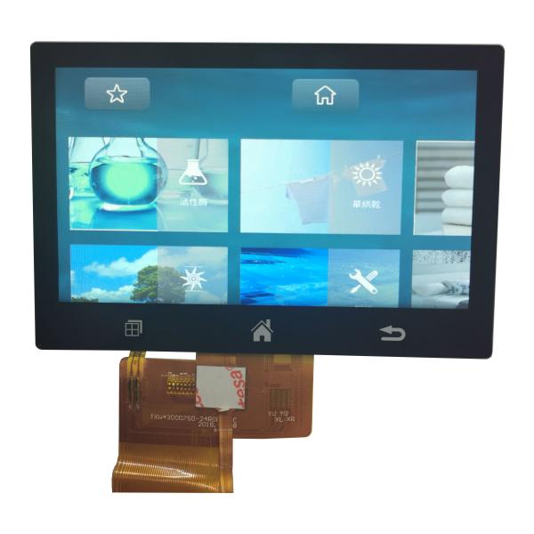 Quality 4.3 Inch 50 Pin 800xRGBx480 TFT LCD Touch Screen With IPS Panel for sale