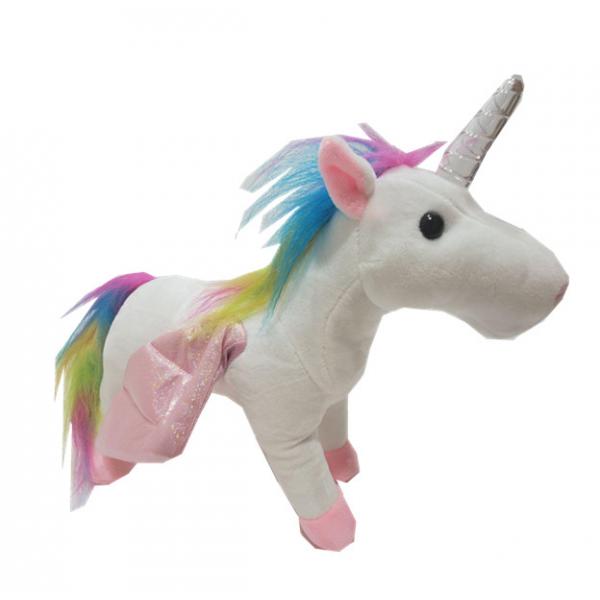 Quality Musical 0.25m 9.84in Plush Unicorn Stuffed Animal Night Light Up Toys for sale