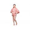 China Woman Ladies Satin Pyjamas Coral Satin Cami Dress Wide Lace At Hem factory