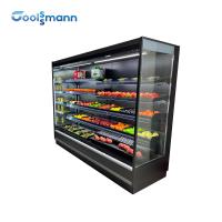 China Auto Defrost Open Air Refrigerated Display Cases Fridge Cabinet Single Temperature for sale
