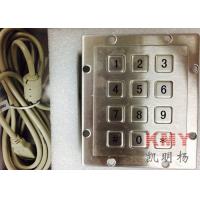 Quality 3x4 Keys Stainless Steel Numeric Kiosk Metal Keyboard With USB Interface for sale